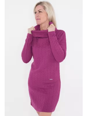 Dámske šaty KIXMI OKTAVIA VÍNOVÁ