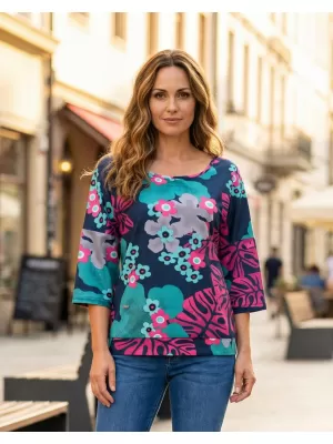 Dámksá mikina KIXMI ORCHID TMAVO MODRÁ