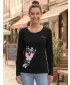 Dámske tričko s dlhým rukávom ALTISPORT CARRYOVER ALW137169 ČIERNA RUŽOVÁ