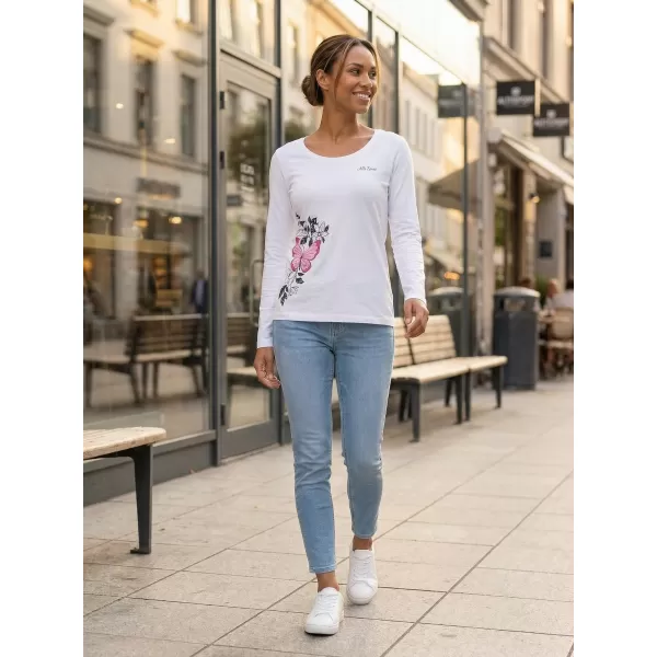  Dámske tričko s dlhým rukávom ALTISPORT CARRYOVER ALW137169 BIELA 