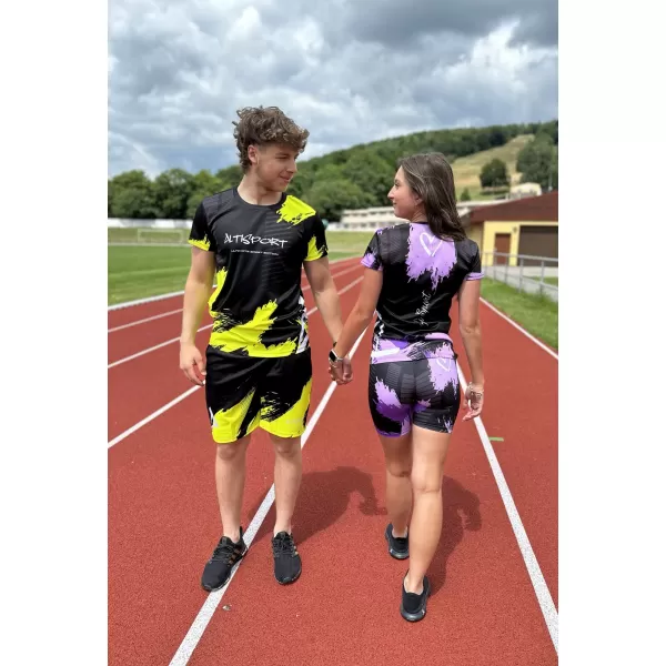  Dámske krátke legíny premium ALTISPORT SWE/ALW01S03 FIALOVÁ 