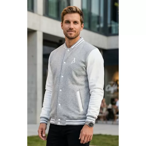  Pánska mikina ALTISPORT BYB/ALM002BB004 SVETLO ŠEDÝ MELIER 