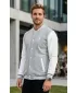 Pánska mikina ALTISPORT BYB/ALM002BB004 SVETLO ŠEDÝ MELIER