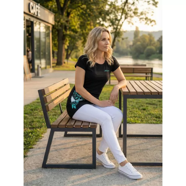 Dámské prodloužené triko ALTISPORT CARRYOVER ALW137AL384 ČERNOMODRÁ 