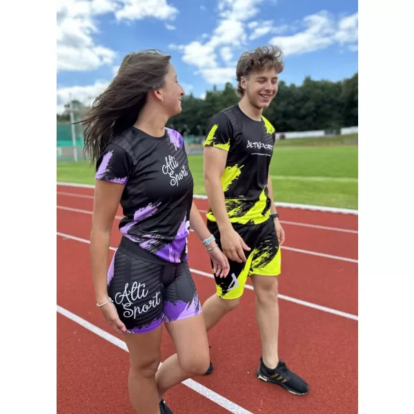  Dámske krátke legíny premium ALTISPORT SWE/ALW01S03 FIALOVÁ 