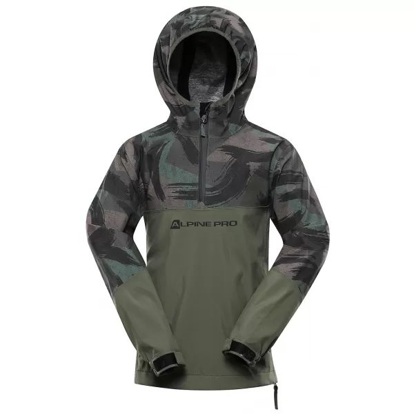  Detská bunda ALPINE PRO GIBBO KJCY250 OLIVOVÝ 