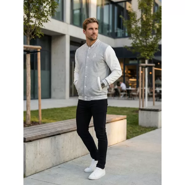 Pánska mikina ALTISPORT BYB/ALM002BB004 SVETLO ŠEDÝ MELIER 