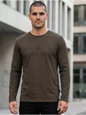 Pánske tričko SAM 73 MINDART MT 810 KHAKI