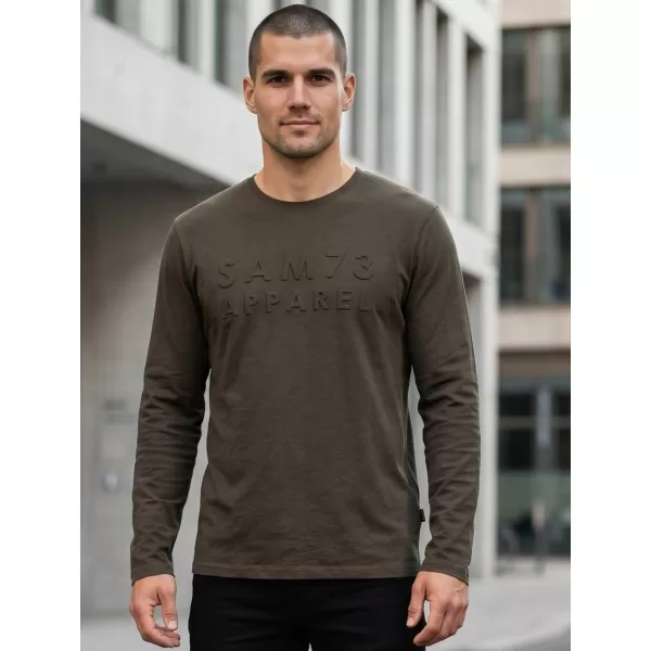  Pánske tričko SAM 73 MINDART MT 810 KHAKI 