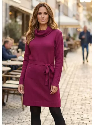 Dámske šaty KIXMI OLIVIA VÍNOVÁ