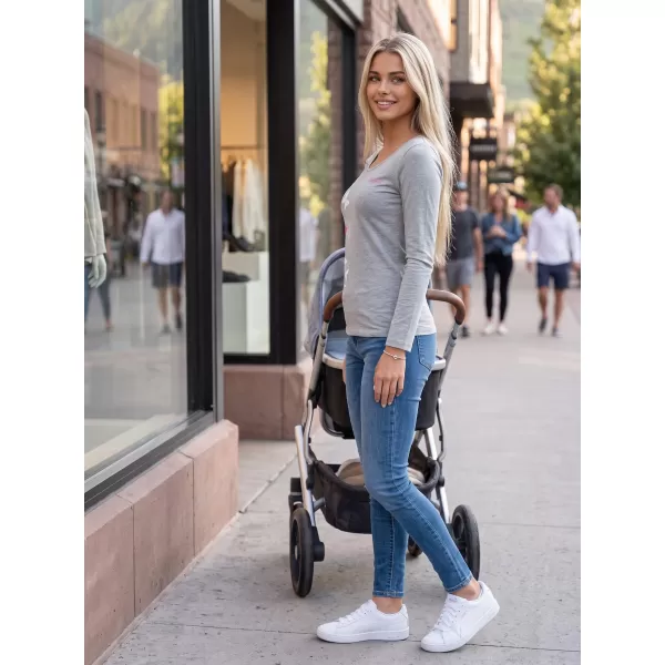  Dámske tričko s dlhým rukávom ALTISPORT CARRYOVER ALW134169 TMAVOSIVÝ MELÍR 