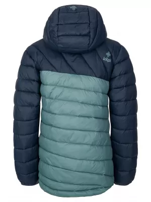 Chlapčenská bunda KILPI REBEKI-JB SJ0106KI TMAVO ZELENÁ