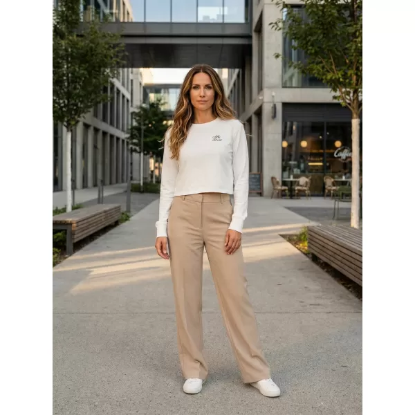  Dámska crop top mikina ALTISPORT BYB/ALW056BY131 BIELA 
