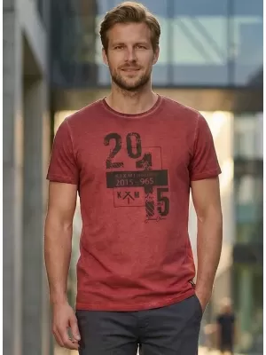 Pánske tričko KIXMI OMER VÍNOVÁ