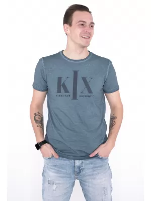 Pánske tričko KIXMI OLWEN PETROLEJOVÁ