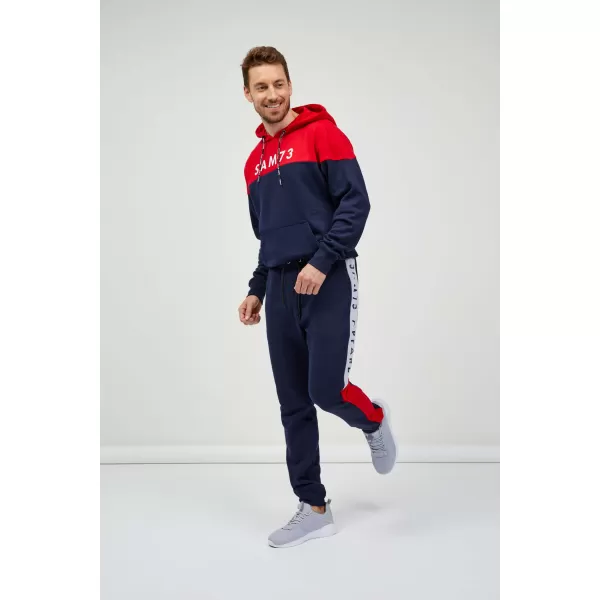  Pánske tepláky SAM 73 ALDON MK 748 TMAVO modrá 