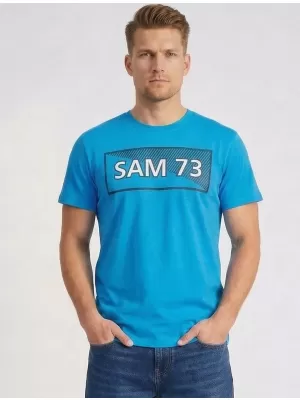 Pánske tričko SAM 73 FENRI MT 814 JASNE modrá