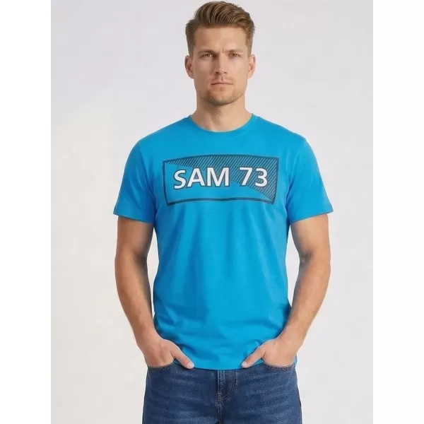  Pánske tričko SAM 73 FENRI MT 814 JASNE modrá 