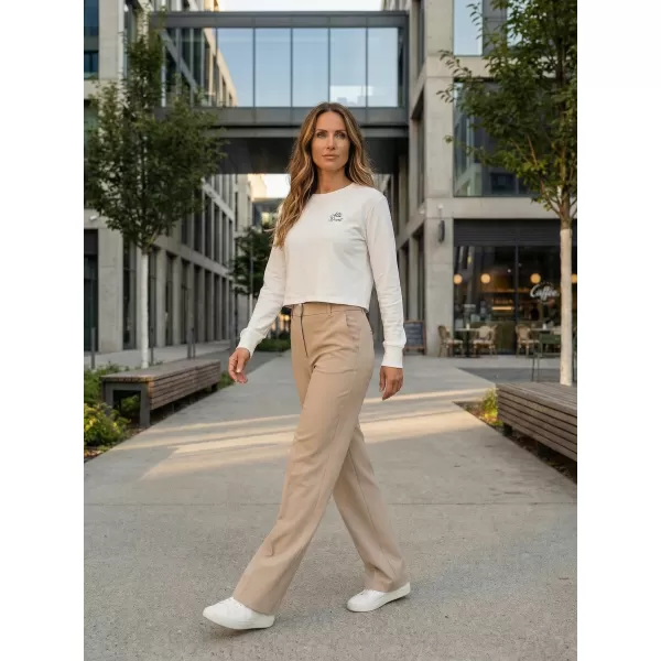  Dámska crop top mikina ALTISPORT BYB/ALW056BY131 BIELA 