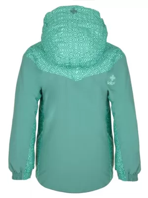 Dievčenská lyžiarska bunda KILPI JENOVA-JG SJ0153KI TMAVO zelená