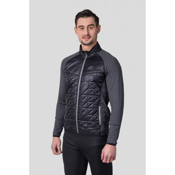  Pánska mikina HANNAH ENRYX ANTHRACITE/DARK GRAY MEL 
