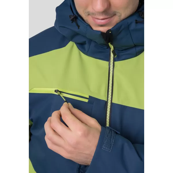  Pánska bunda HANNAH KELTON MIDNIGHT NAVY/LIME GREEN 