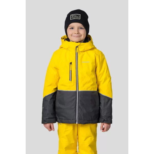  Detská bunda HANNAH ANAKIN JR ŽIARIVÁ ŽLTÁ/TMAVÁ G M II 