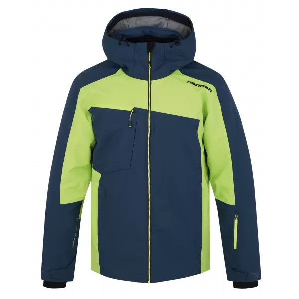  Pánska bunda HANNAH KELTON MIDNIGHT NAVY/LIME GREEN 