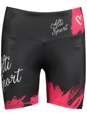 Dámske krátke legíny premium ALTISPORT SWE/ALW02S03 ČERVENÁ