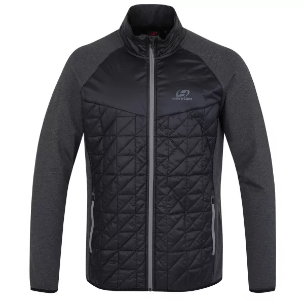  Pánska mikina HANNAH ENRYX ANTHRACITE/DARK GRAY MEL 