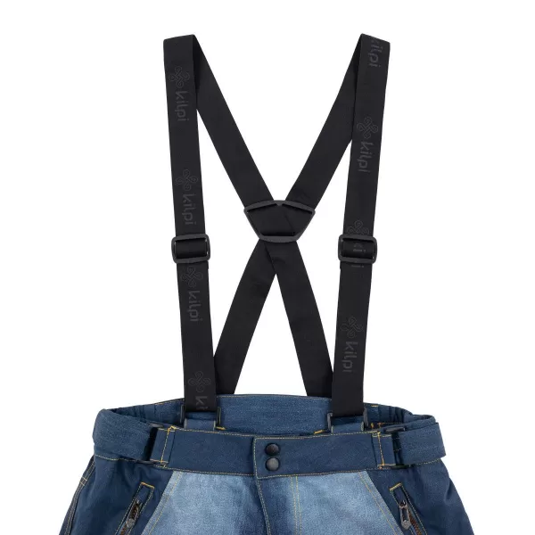  Pánske softshellové nohavice KILPI JEANSO-M SM0408KI TMAVO modrá 
