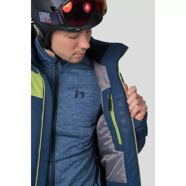  Pánska bunda HANNAH KELTON MIDNIGHT NAVY/LIME GREEN 