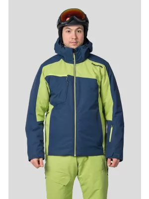 Pánska bunda HANNAH KELTON MIDNIGHT NAVY/LIME GREEN