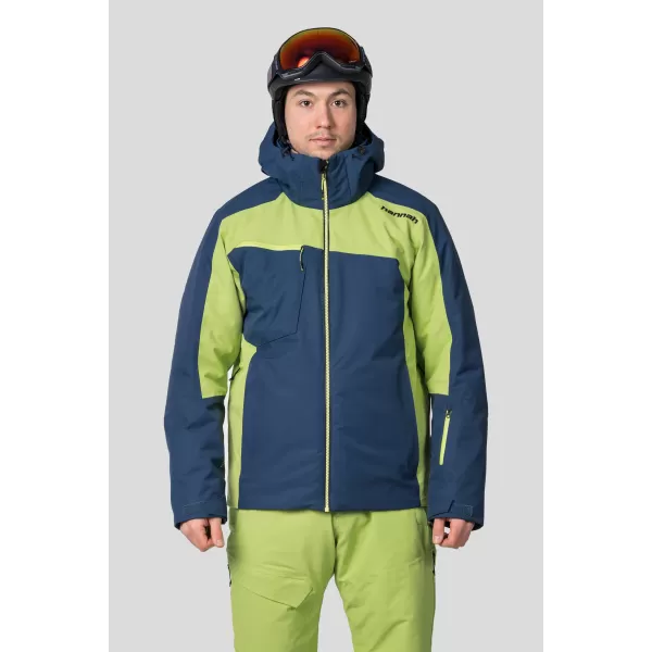  Pánska bunda HANNAH KELTON MIDNIGHT NAVY/LIME GREEN 