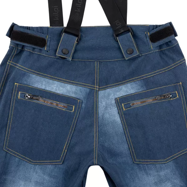  Pánske softshellové nohavice KILPI JEANSO-M SM0408KI TMAVO modrá 