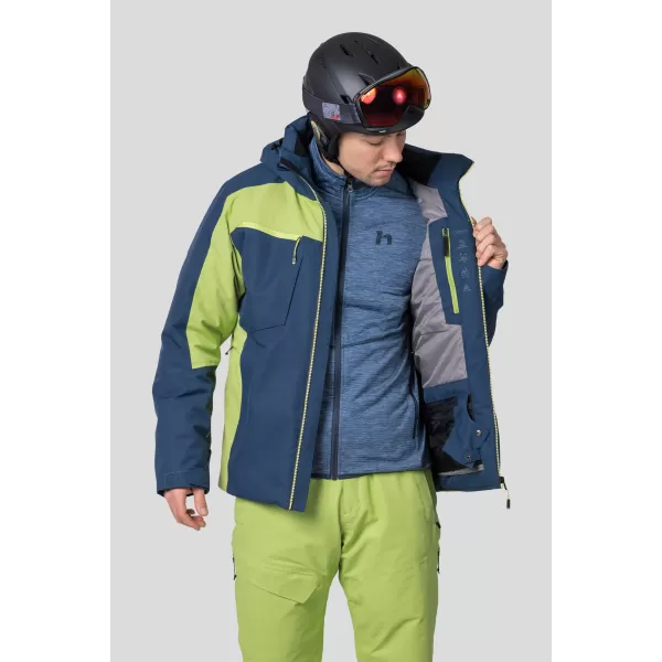  Pánska bunda HANNAH KELTON MIDNIGHT NAVY/LIME GREEN 