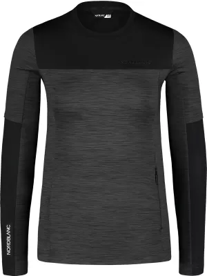 Dámske funkčné tričko NORDBLANC VIVACIOUS NBSFL7648 GREY MELANGE