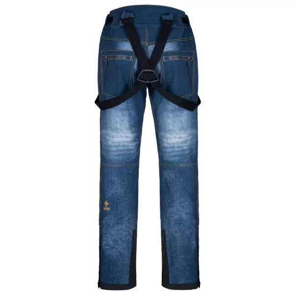  Pánske softshellové nohavice KILPI JEANSO-M SM0408KI TMAVO modrá 