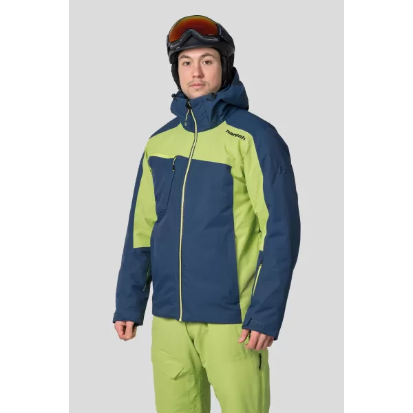  Pánska bunda HANNAH KELTON MIDNIGHT NAVY/LIME GREEN 