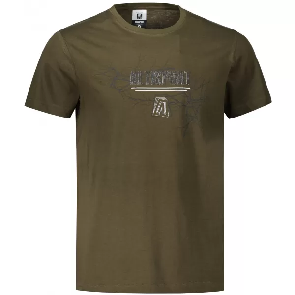  Pánské triko ALTISPORT CARRYOVER ALM165129 MILITARY 