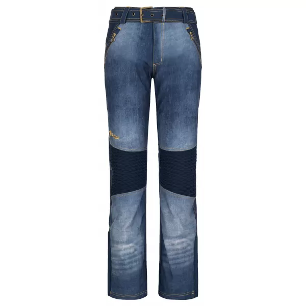  Dámske softshellové nohavice KILPI JEANSO-W SL0409KI modrá 
