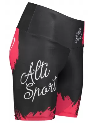 Dámske krátke legíny premium ALTISPORT SWE/ALW02S03 ČERVENÁ