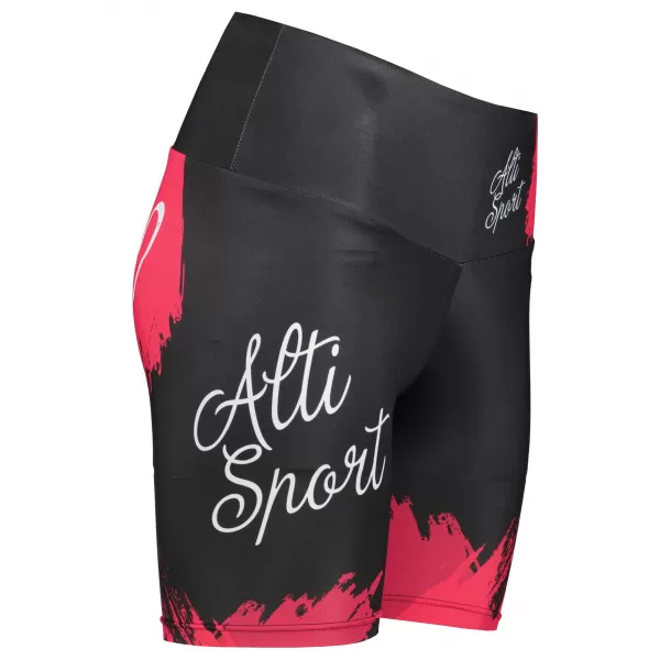  Dámske krátke legíny premium ALTISPORT SWE/ALW02S03 ČERVENÁ 