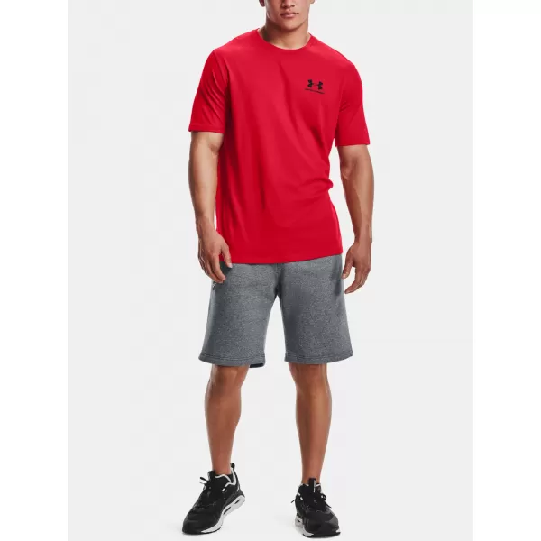  Pánske tričko UNDER ARMOUR SPORTSTYLE LEFT CHEST SS 1326799-600 ČERVENÁ 