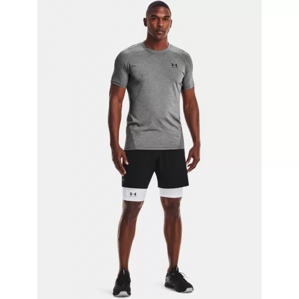  Pánske kompresné šortky UNDER ARMOUR HG ARMOUR LNG SHORTS 1361602-100 BIELA 