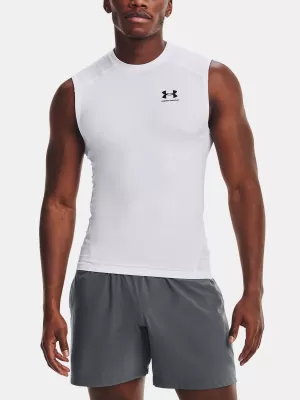 Pánske kompresné tielko UNDER ARMOUR HG ARMOUR COMP SL 1361522-100 BIELA