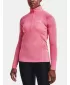 Dámske tričko UNDER ARMOUR TECH 1/2 ZIP - TWIST 1320128-676 RUŽOVÁ