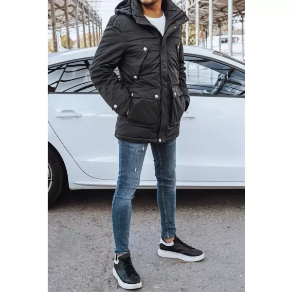  Pánska bunda DSTREET TX4282 TMAVO ŠEDÁ 