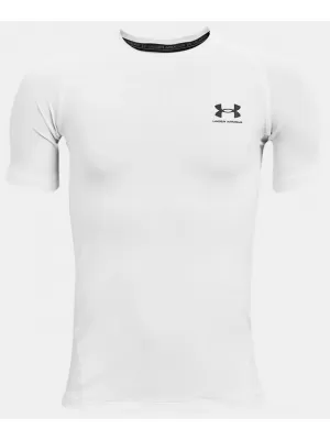 Chlapčenské tričko UNDER ARMOUR HG ARMOUR SS 1361723-100 BIELA