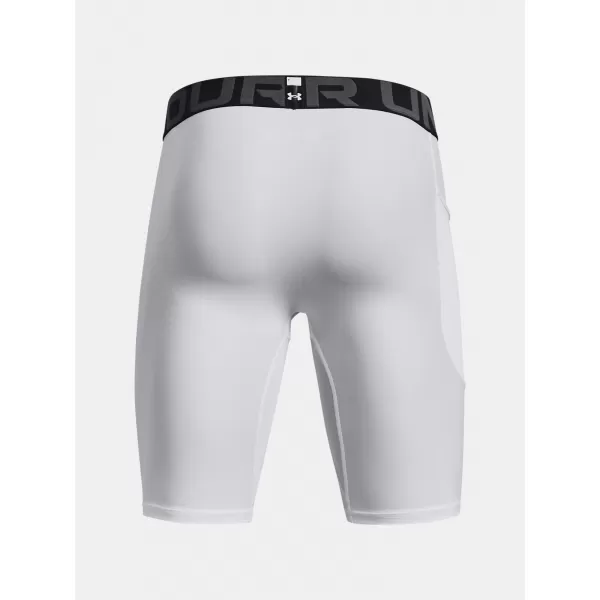  Pánske kompresné šortky UNDER ARMOUR HG ARMOUR LNG SHORTS 1361602-100 BIELA 